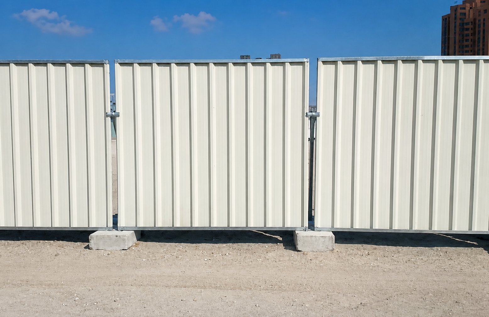 Site fencing installation