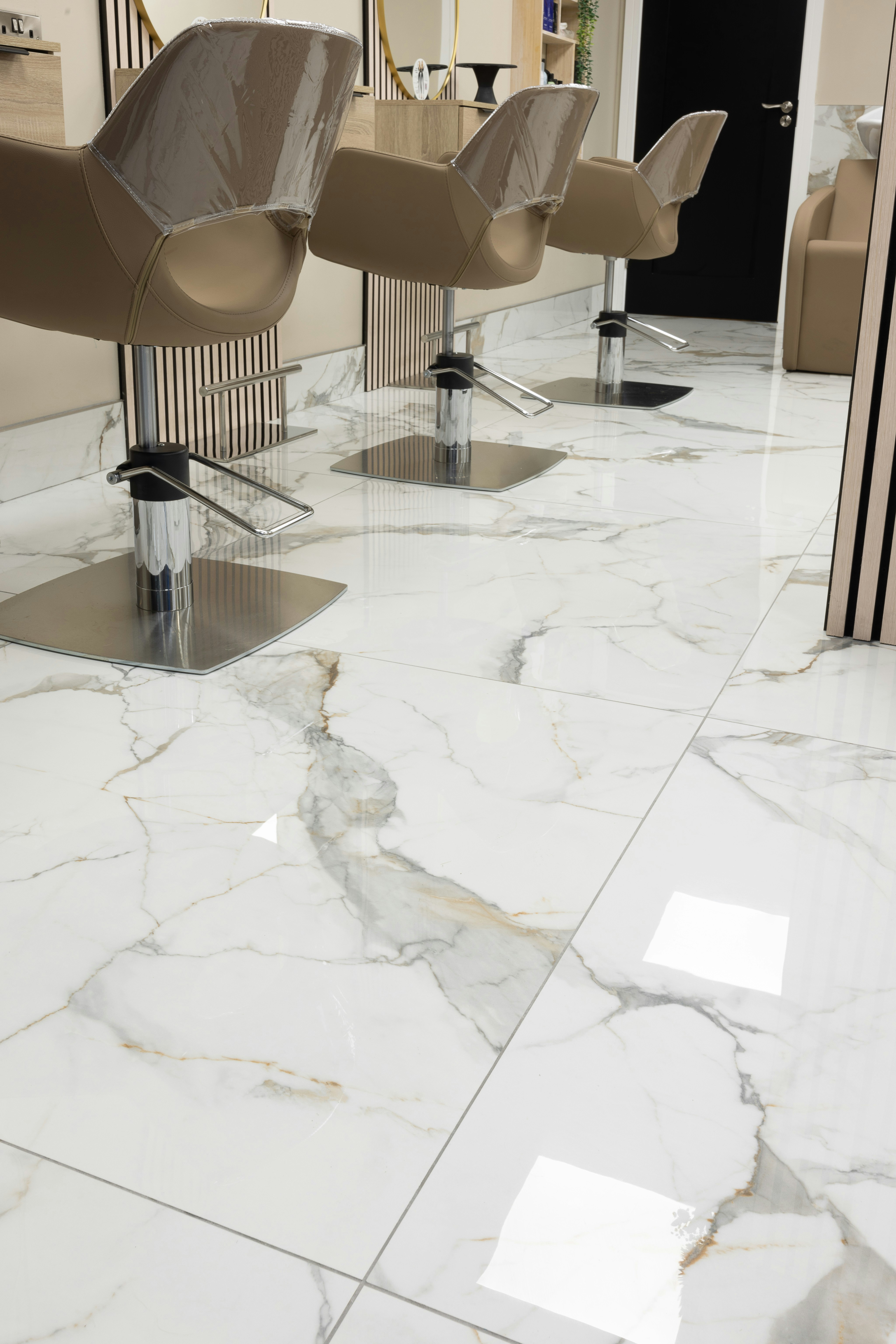 Floor tile installation